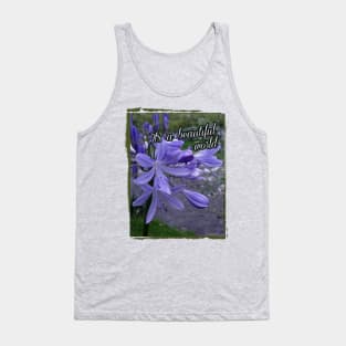 beautiful blue flower on the river Tank Top